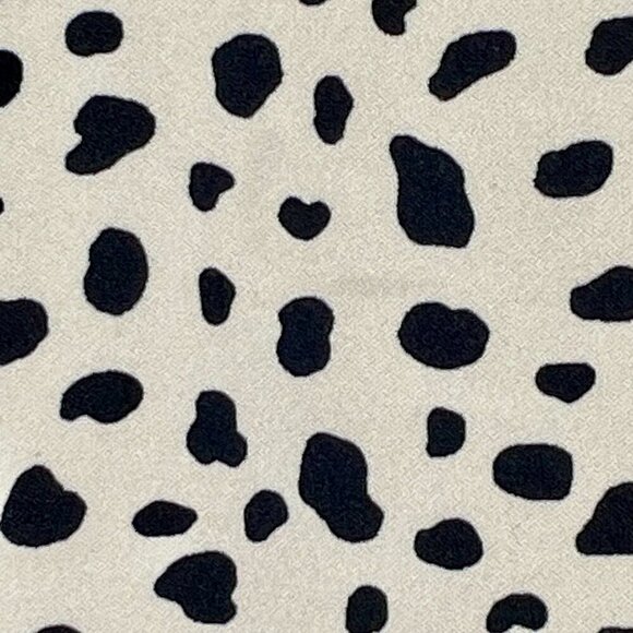 Anthro Melloday Cream & Black Leopard Print Short Cuff Sleeve Boxy Blouse Large - Picture 10 of 13